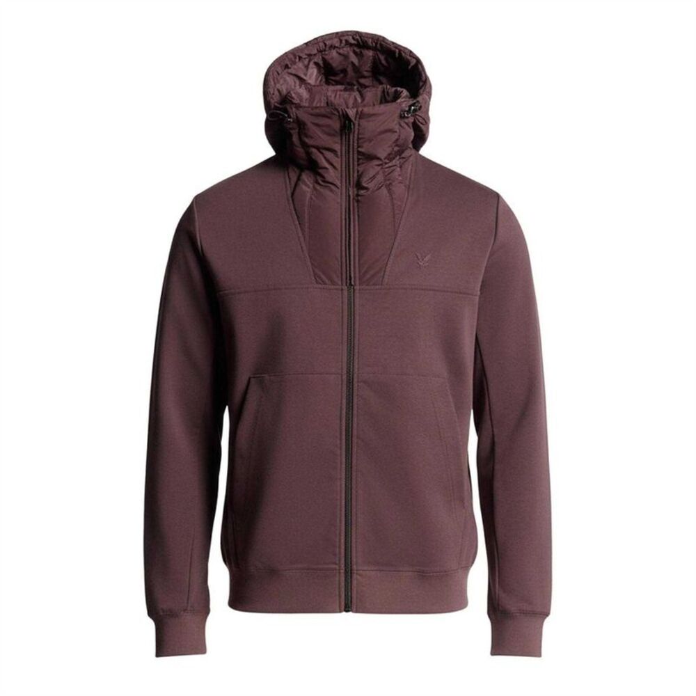 Lyle & Scott Mens Logo Hybrid Jacket / Brown